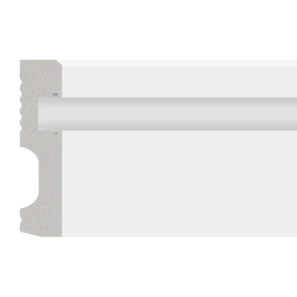 DutchLine Rechte Plint Voor Ledstrip - Wit - 100x18x2250mm per 3