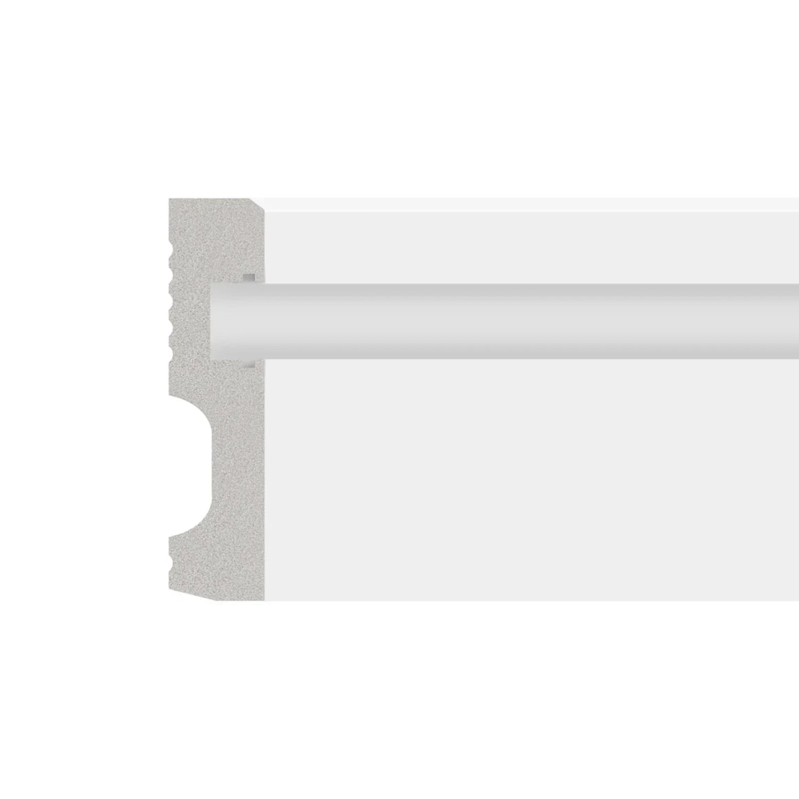 DutchLine Rechte Plint Voor Ledstrip - Wit - 100x18x2250mm per 3