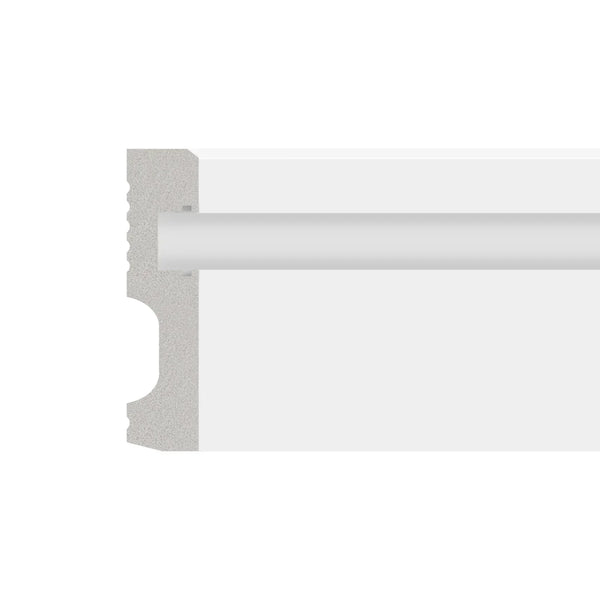 DutchLine Rechte Plint Voor Ledstrip - per 3