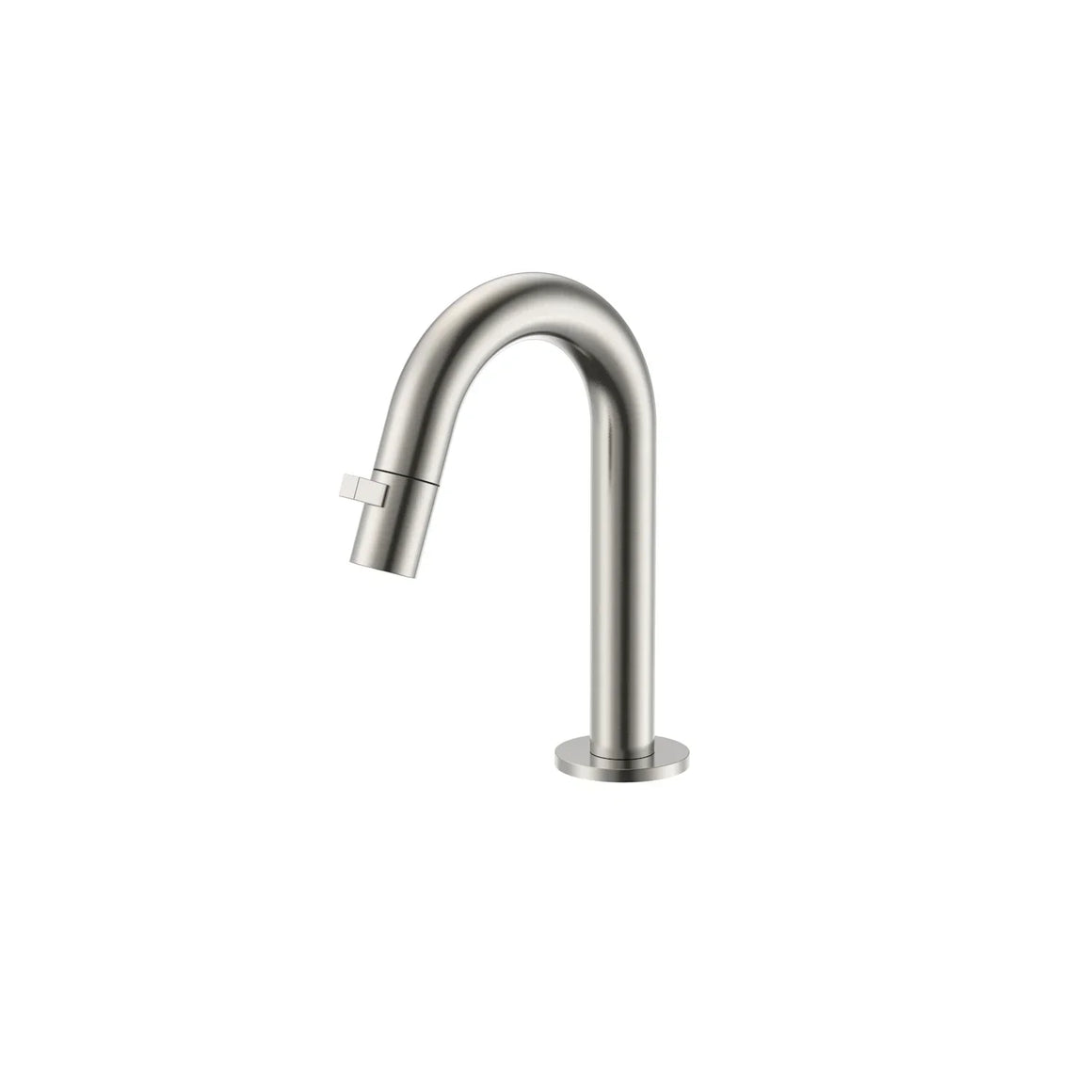 DutchLine Round Fonteinkraan 189mm – Geborsteld staal