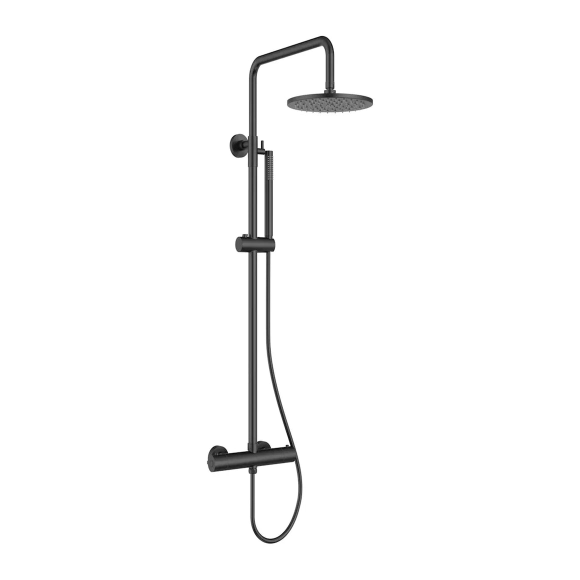 DutchLine Thermostatische Doucheset Grip-250 - Mat Zwart