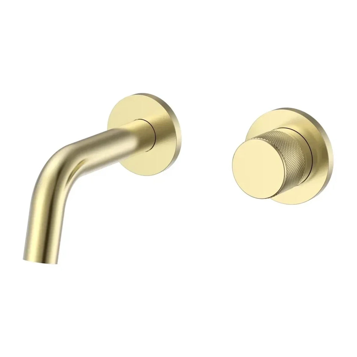 DutchLine S-Grip Fonteinkraan - afbouwdeel - Geborsteld messing goud