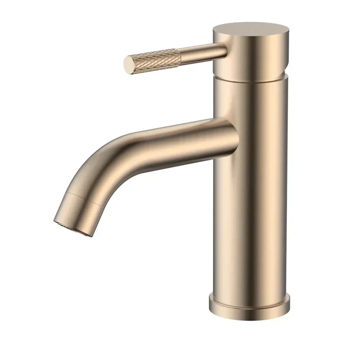DutchLine S-Grip Wastafelkraan – Geborsteld koper