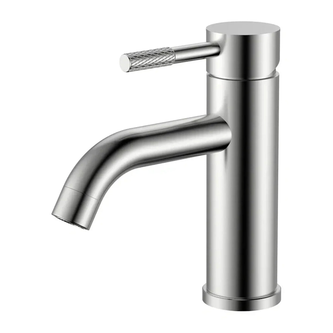 DutchLine S-Grip Wastafelkraan – Geborsteld staal