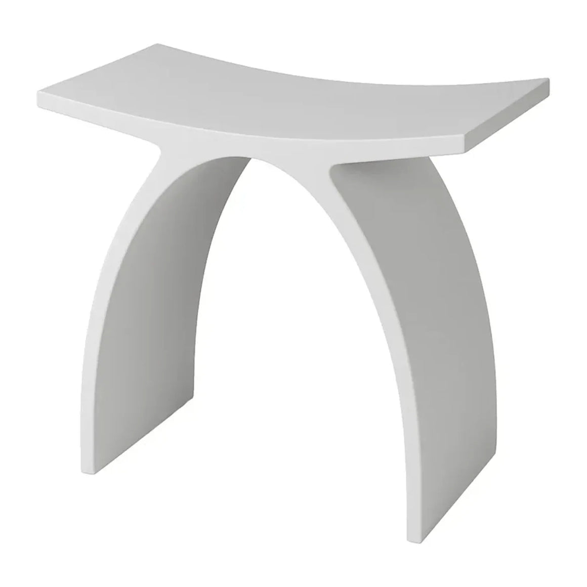 DutchLine - Solid.Surface Badkamer Kruk - Mat Wit