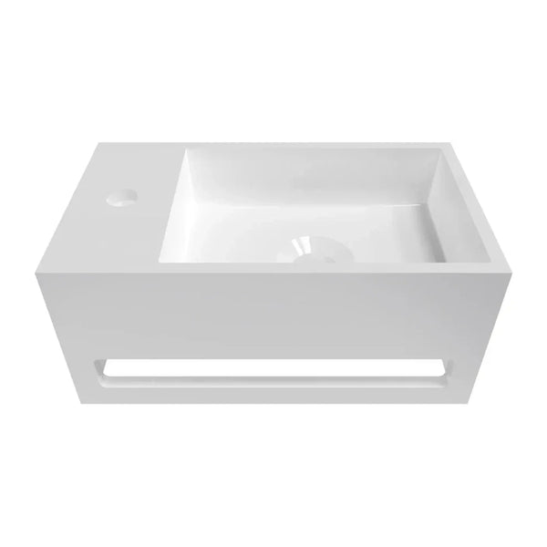 DutchLine Solid.Surface Fontein Met Handdoekrek - Links