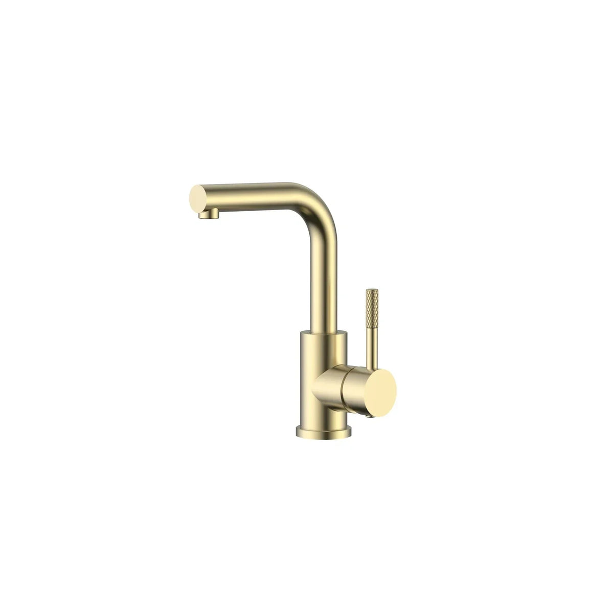 DutchLine Square S-Grip Wastafelkraan – Geborsteld messing Goud