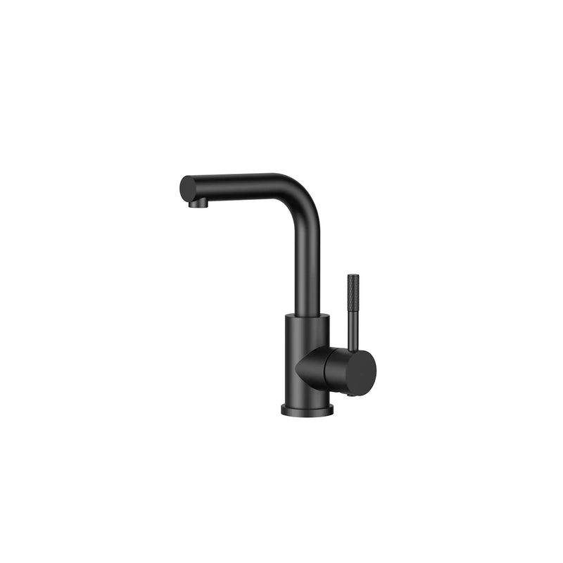 DutchLine Square S-Grip Wastafelkraan – Mat zwart