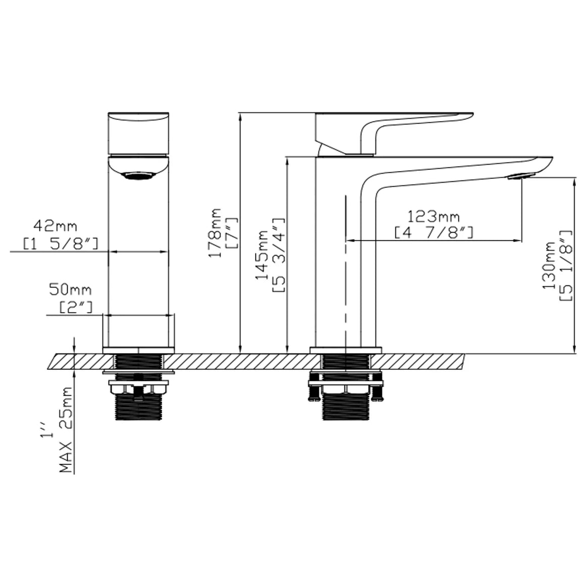 DutchLine SVG Coldstart Wastafelkraan – Chroom