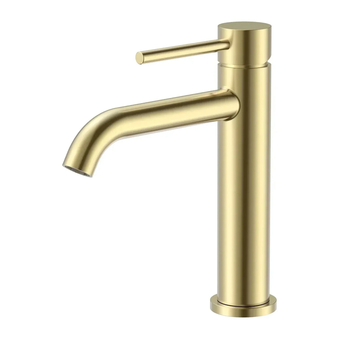 DutchLine Thin Coldstart Wastafelkraan – Geborsteld messing Goud