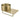 DutchLine Toiletplanchet met waskom - 360x210x165 - Met Kraangat – Geborsteld messing Goud
