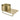 DutchLine Toiletplanchet met waskom - 360x210x165 - Met Kraangat – Geborsteld messing Goud