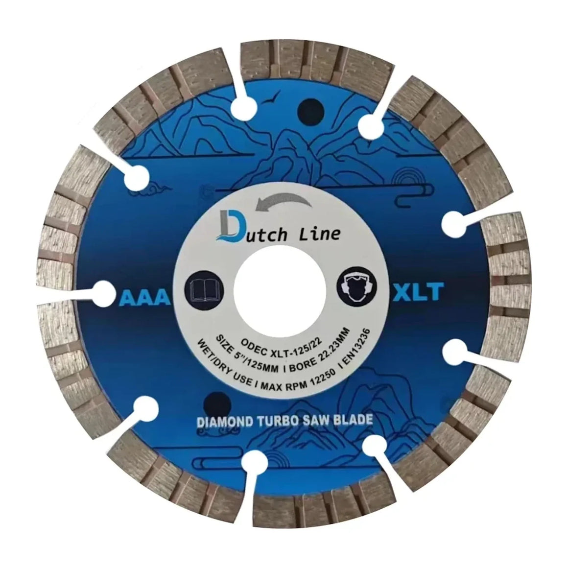 DutchLine Turbo Diamant Zaagblad - 125mm 22.23mm