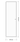 DutchLine Volpaneeldeur (massief MDF) - lijntekening 63 x 211,5 cm (zonder tekst)