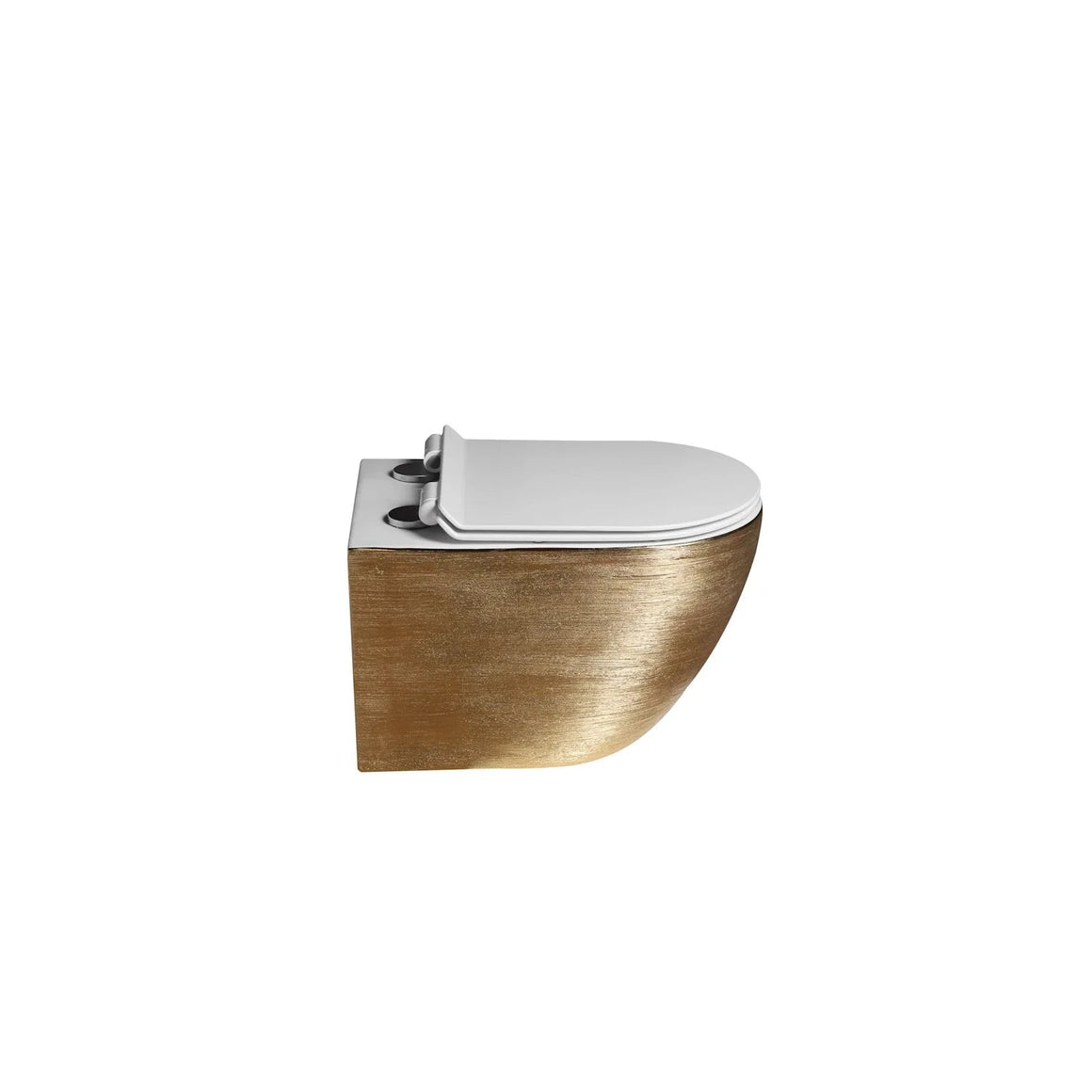 DutchLine Luccio Rimless hangtoilet Geborsteld goud Standaard productfoto 3