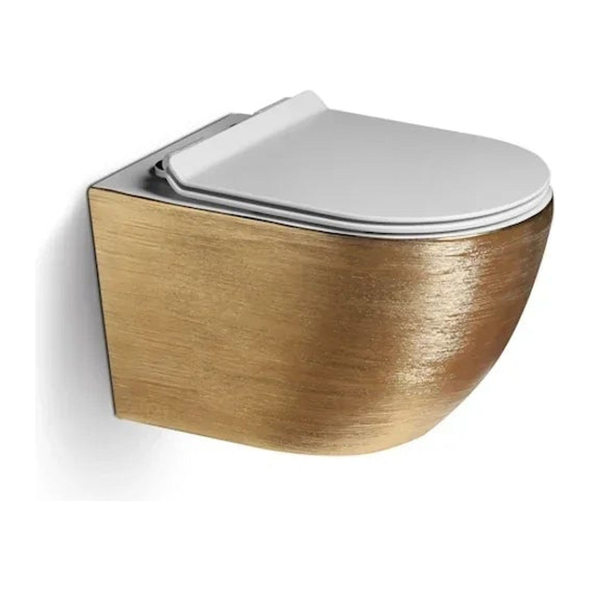 DutchLine Luccio Rimless hangtoilet Geborsteld goud Standaard