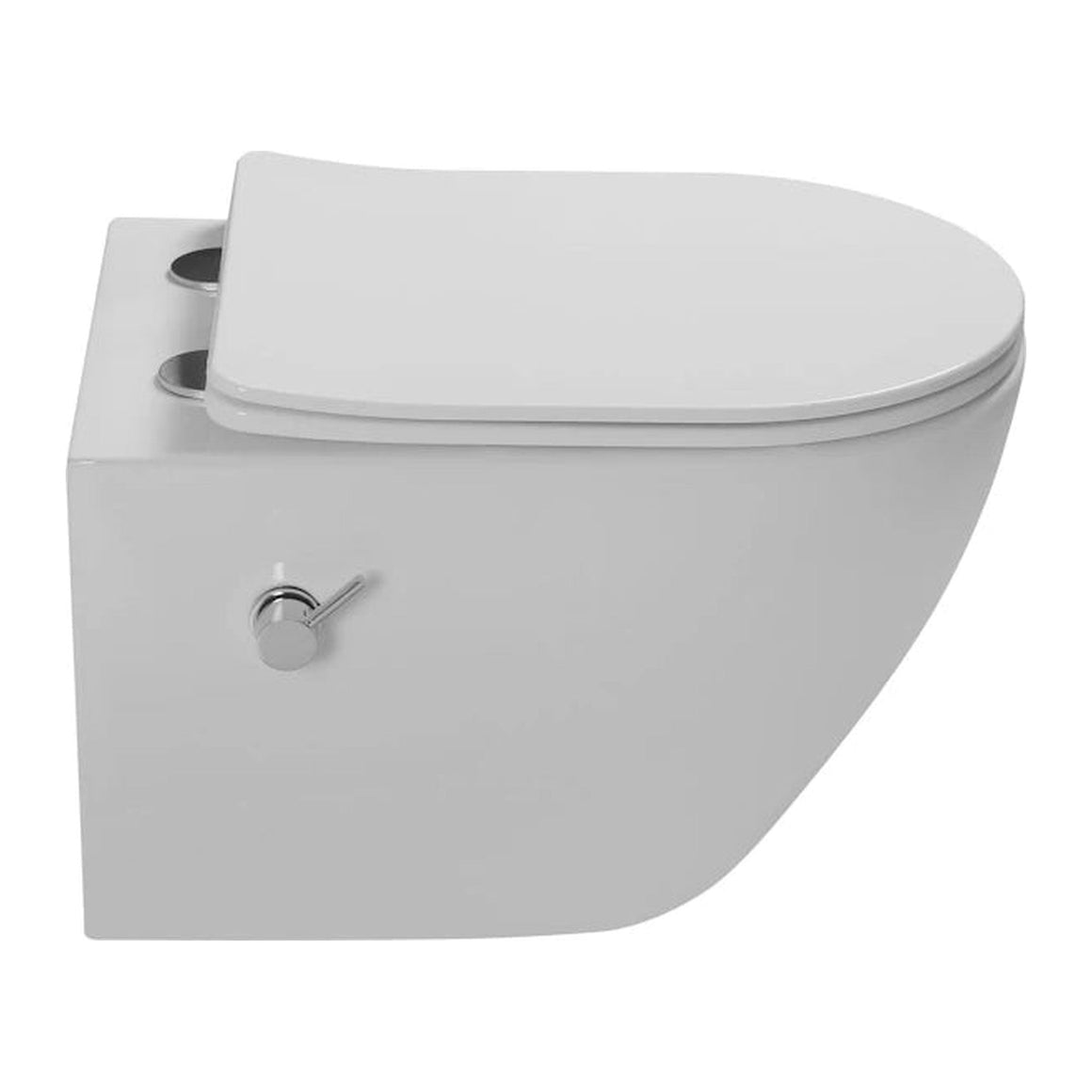 DutchLine Luccio Rimless hangtoilet met bidet glans wit productfoto 3