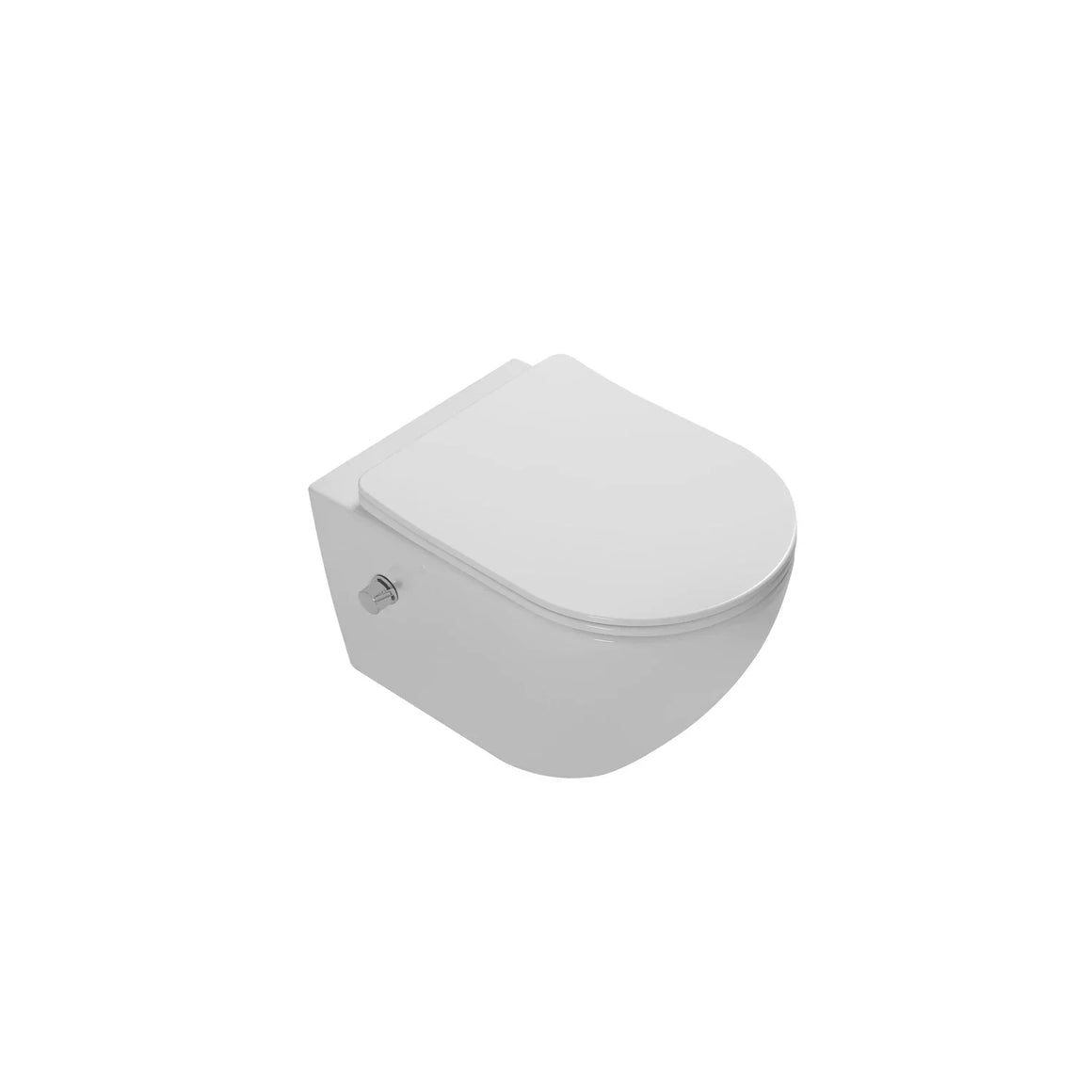 DutchLine Luccio Rimless hangtoilet met bidet glans wit