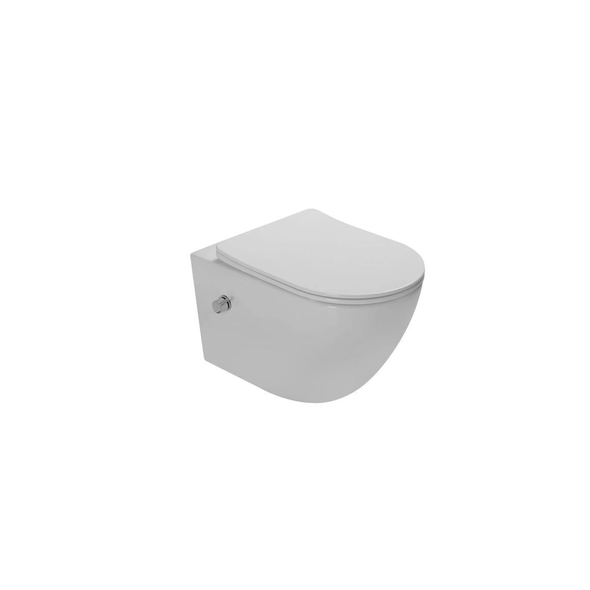 DutchLine Luccio Rimless hangtoilet met bidet glans wit productfoto 2