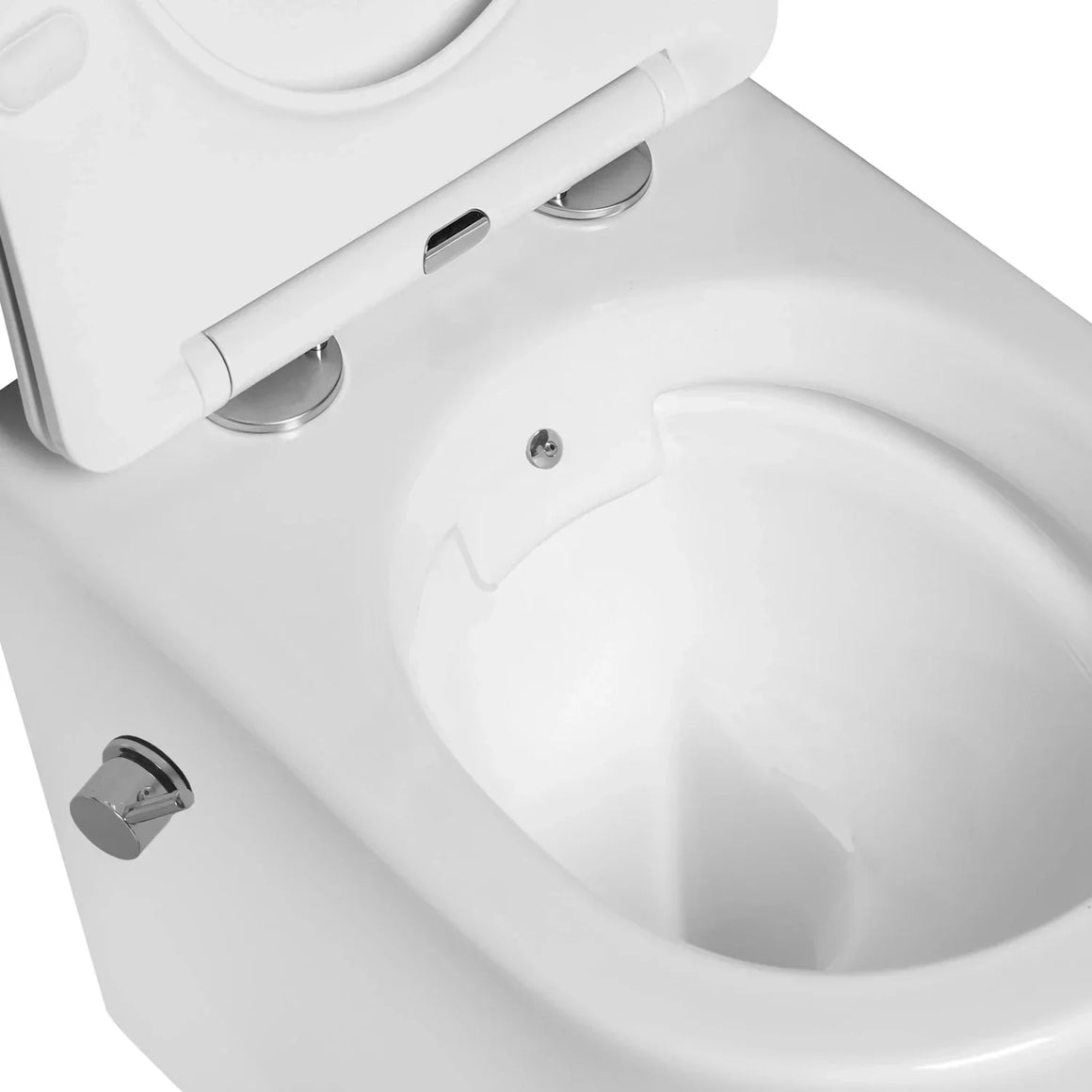 DutchLine Luccio Rimless Ondiep Glans Wit – Met Bidet – productfoto 4
