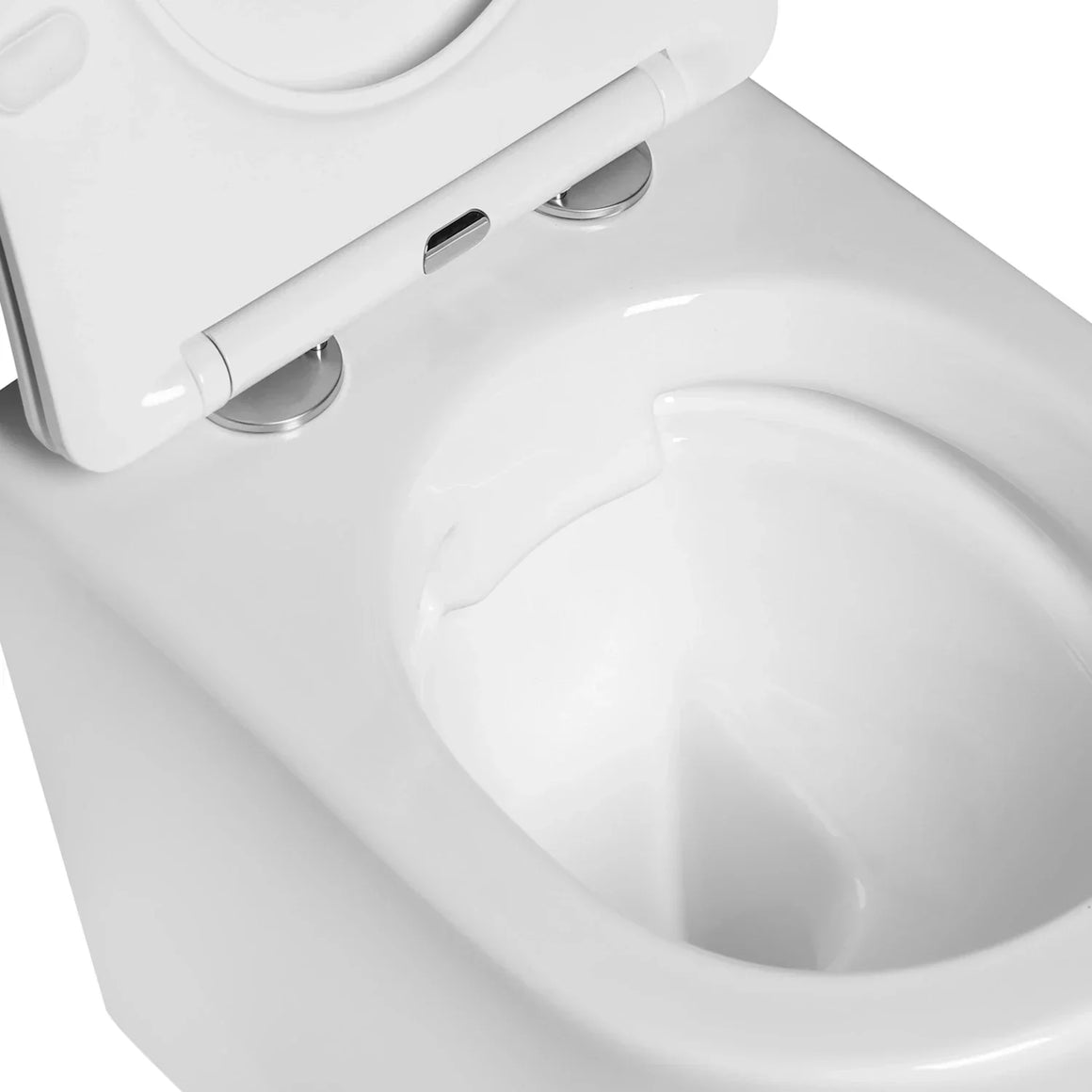 DutchLine Luccio Rimless Ondiep Glans Wit – productfoto 4