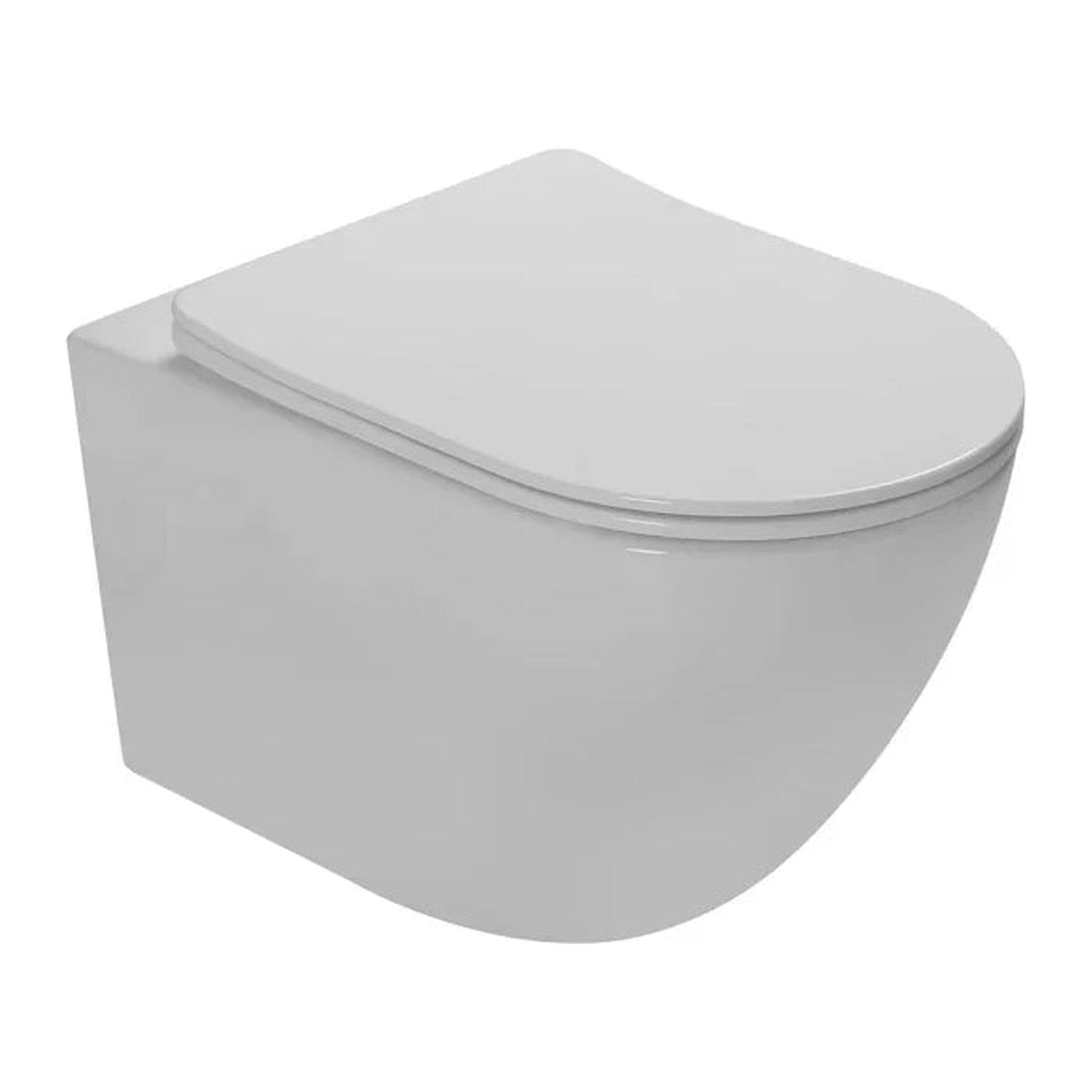 DutchLine Luccio Rimless hangtoilet Glans wit Standaard