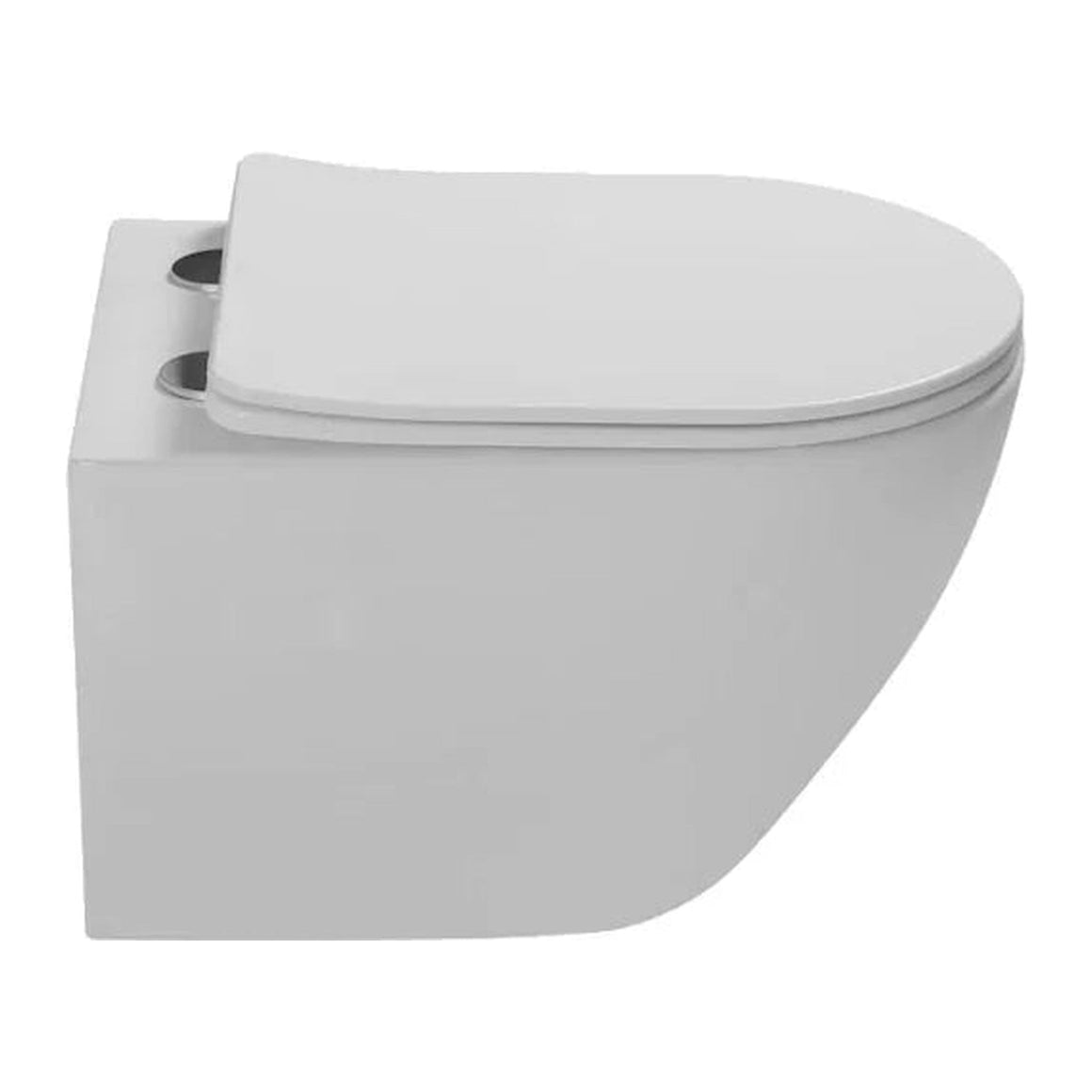 DutchLine Luccio Rimless hangtoilet Mat wit Standaard productfoto 3