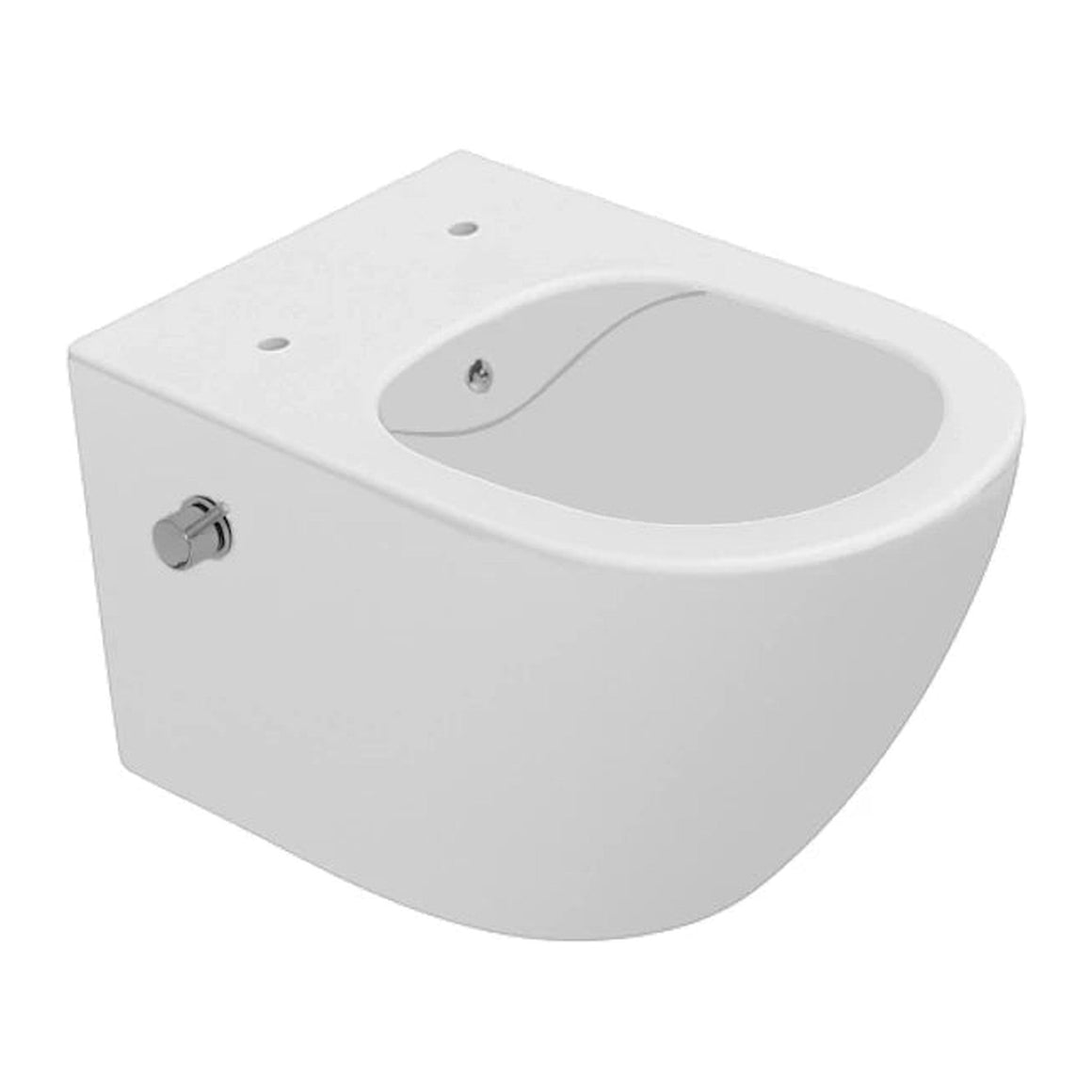 DutchLine Luccio Rimless hangtoilet met bidet mat wit productfoto 2