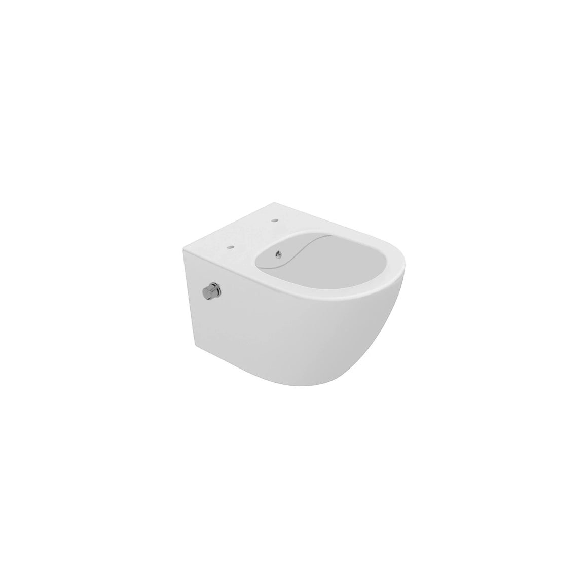 DutchLine Luccio Rimless hangtoilet met bidet mat wit productfoto 2