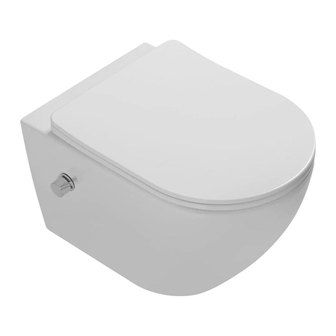 DutchLine Luccio Rimless hangtoilet met bidet mat wit productfoto 5