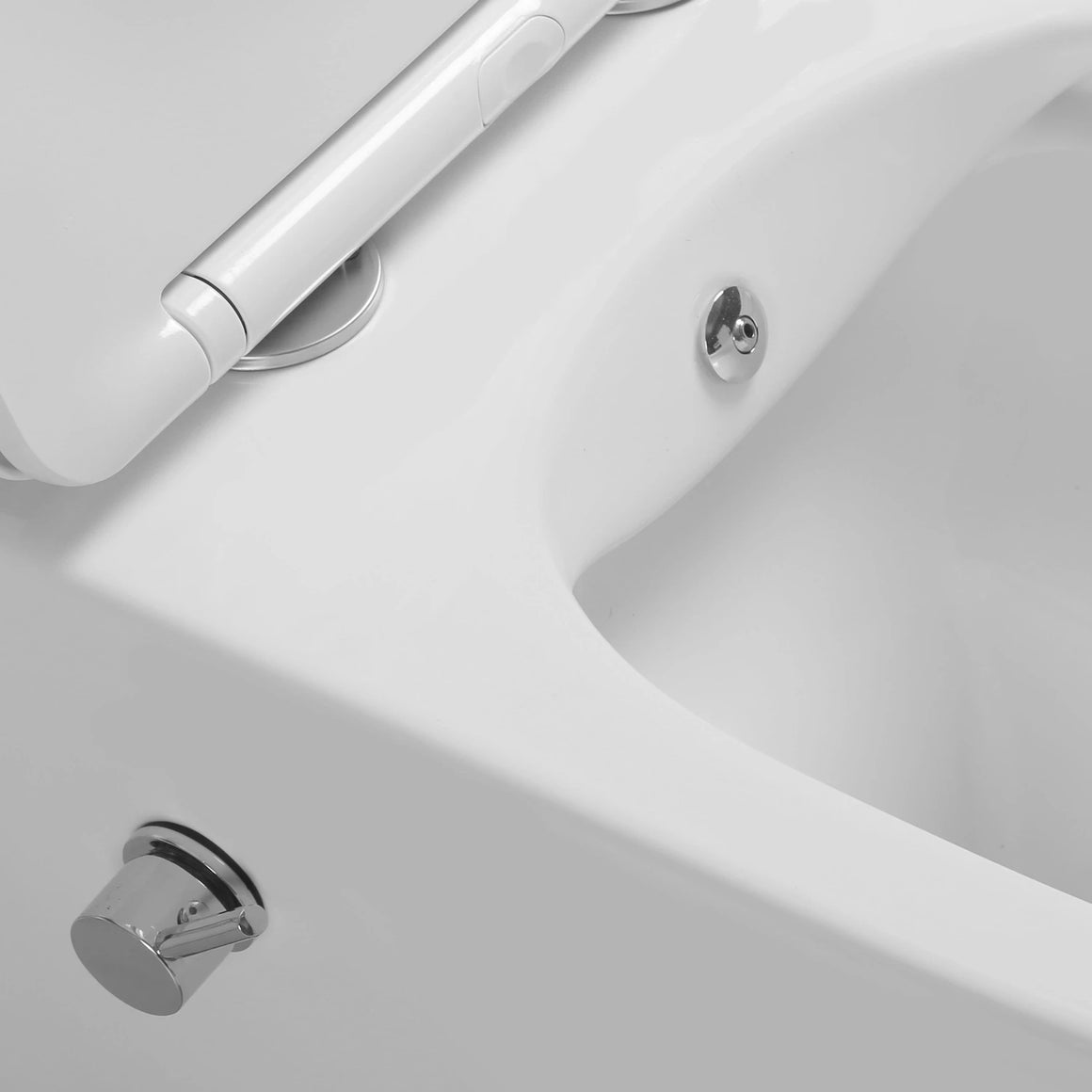 DutchLine Luccio Rimless hangtoilet met bidet mat wit productfoto 6