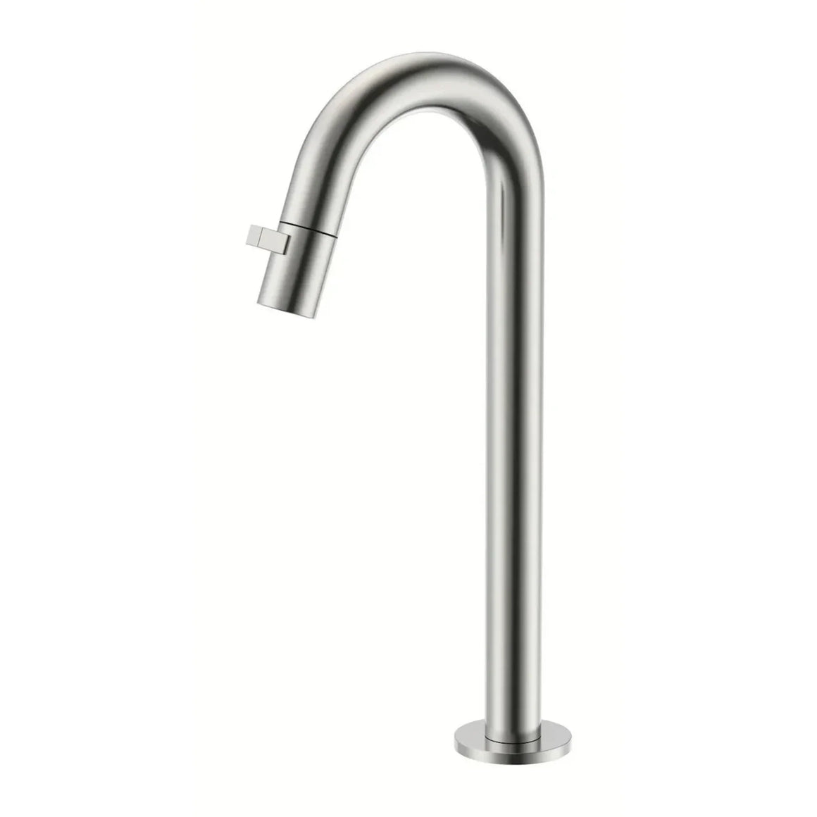 DutchLine Round XL Fonteinkraan 300mm – Geborsteld staal