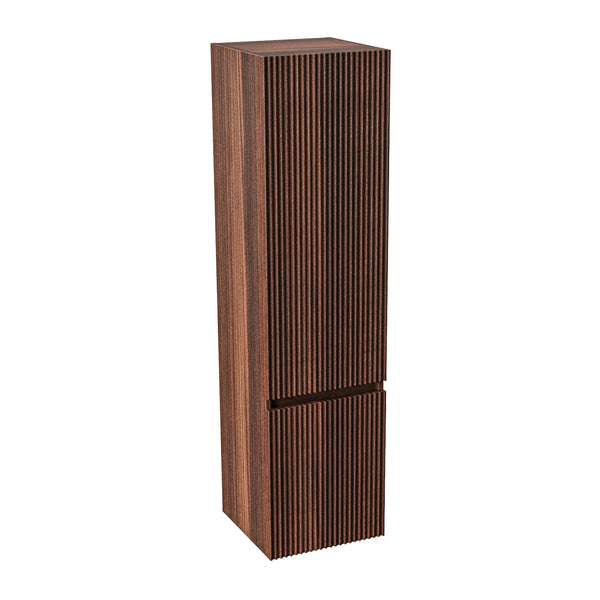 Aloni Ela kolomkast - 2 deuren - Greeploos - Soft Close - Omkeerbaar - 35×135×35 cm - Wenge