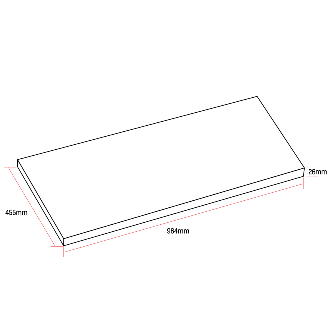 ALONI Wastafelblad MDF