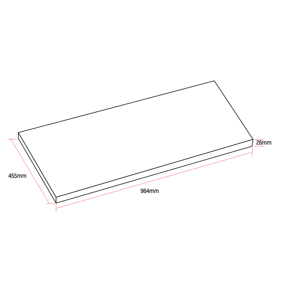ALONI Wastafelblad MDF