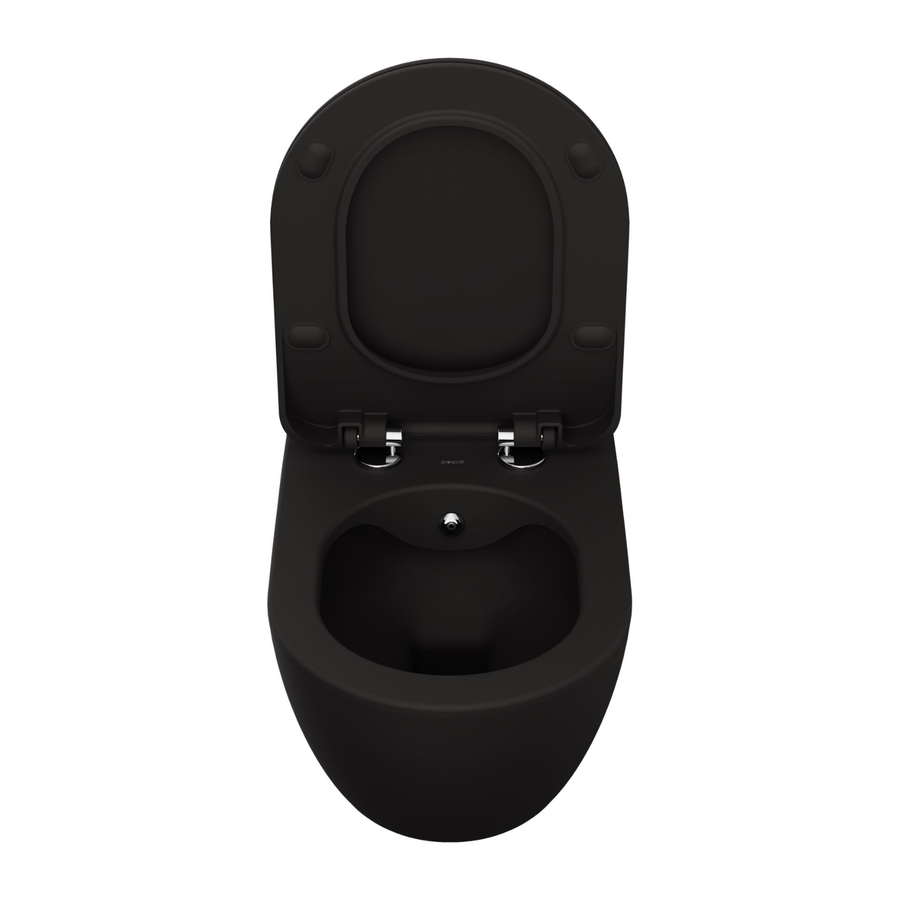 Creavit Rimoff hangtoilet / ophang WC met RVS sproeier (bidet) – enkel koud water