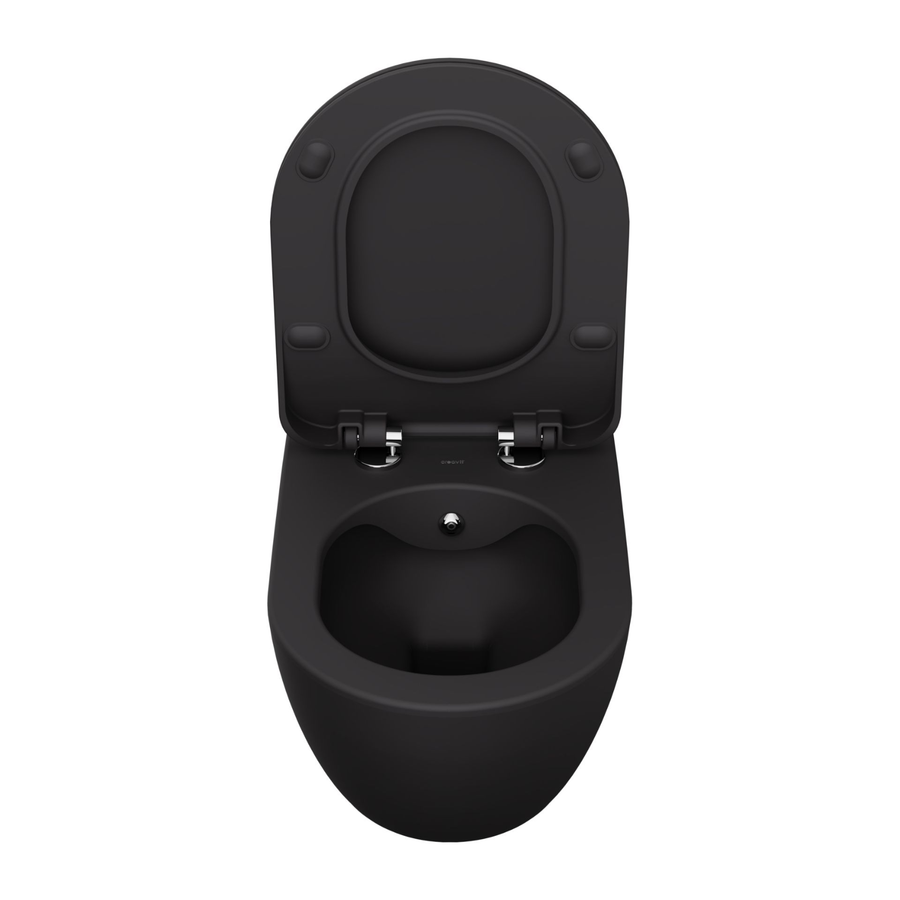 Creavit Rimoff hangtoilet / ophang WC met RVS sproeier (bidet) – enkel koud water