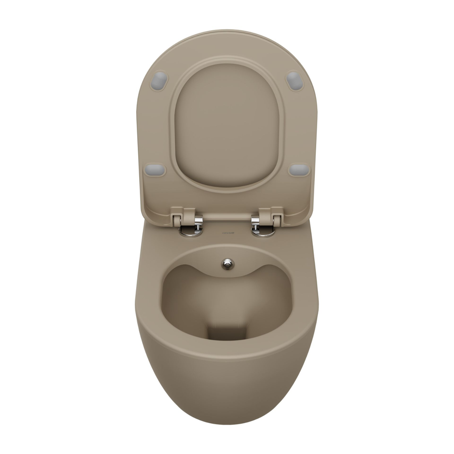 Creavit Rimoff hangtoilet / ophang WC met RVS sproeier (bidet) – enkel koud water