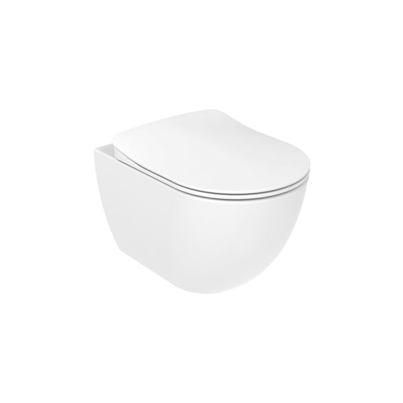 Design Ophang WC zonder Sproeier (Bidet), Verborgen Bevestiging WIT