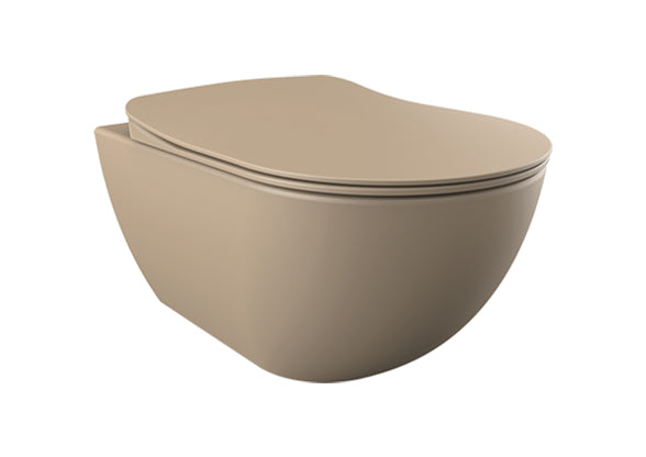 Design Ophang WC - MAT Cappucino
