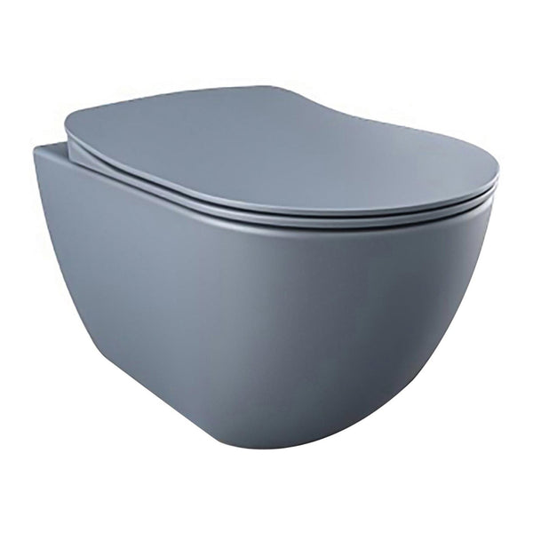 Creavit Free Hangtoilet Met Bidet - Randloos - Zonder Zitting - Mat Basalt
