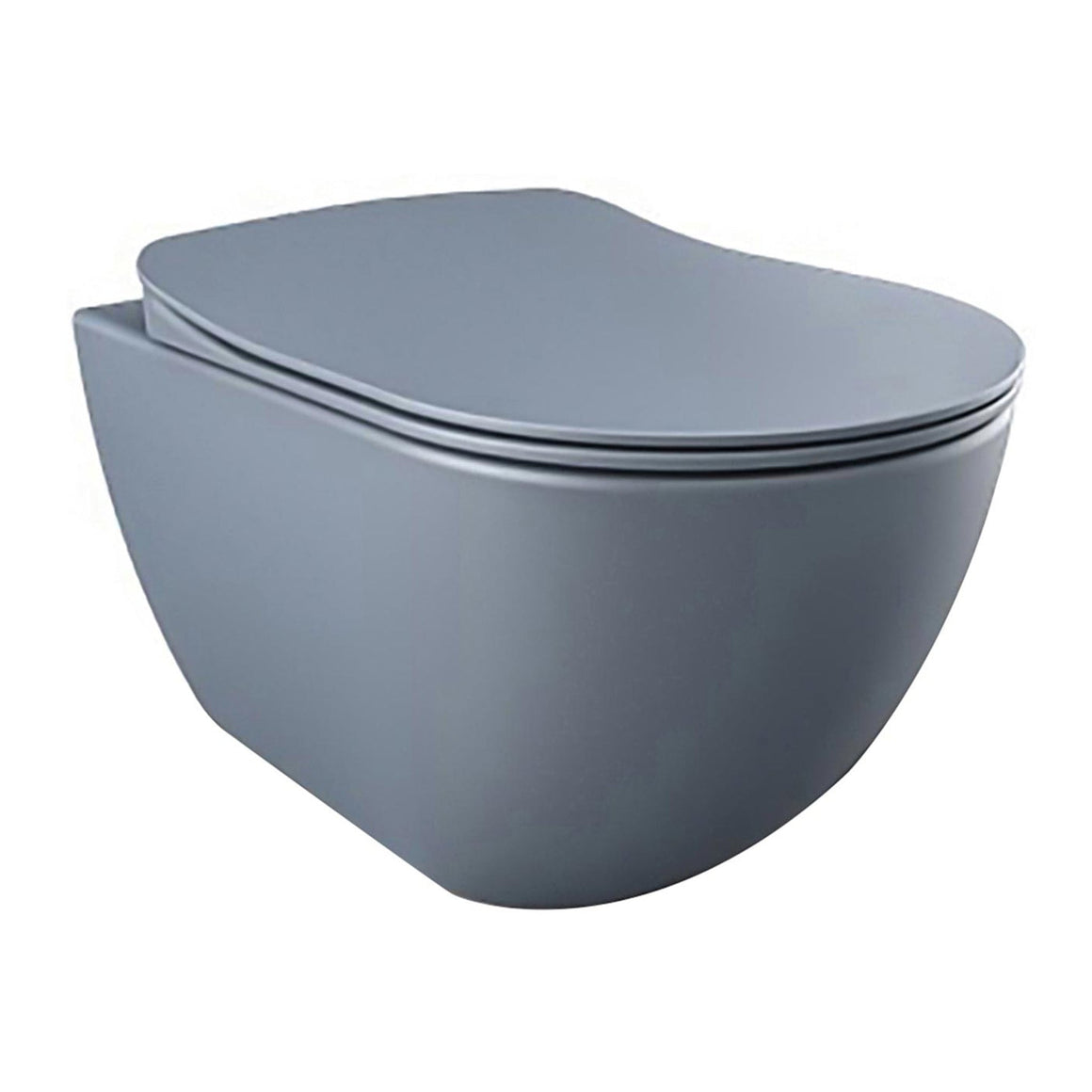 CREAVIT FREE HANGTOILET  - RANDLOOS - ZONDER ZITTING - MAT BASALT