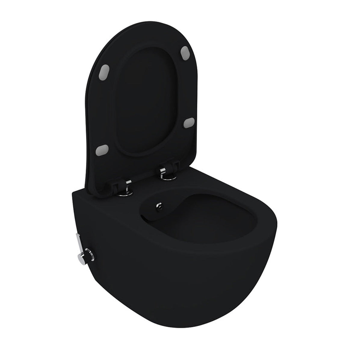 Creavit Free FE322-34KK00E-0004 hangtoilet houtskool zwart detail open zitting