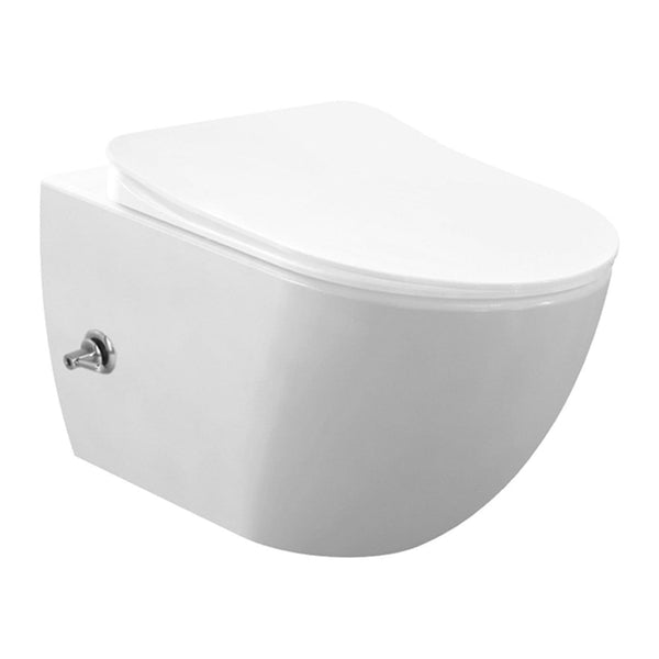 Creavit Rimoff ophang Wc met Bidet Warm/koud water - Mat Wit