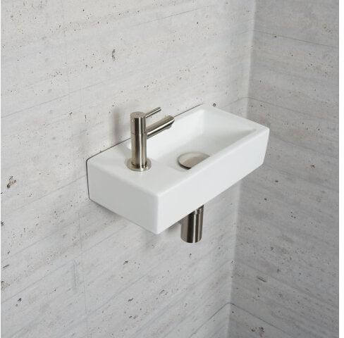 Mat Witte Fonteinset Wiesbaden Kleur RVS (Kraangat Links)