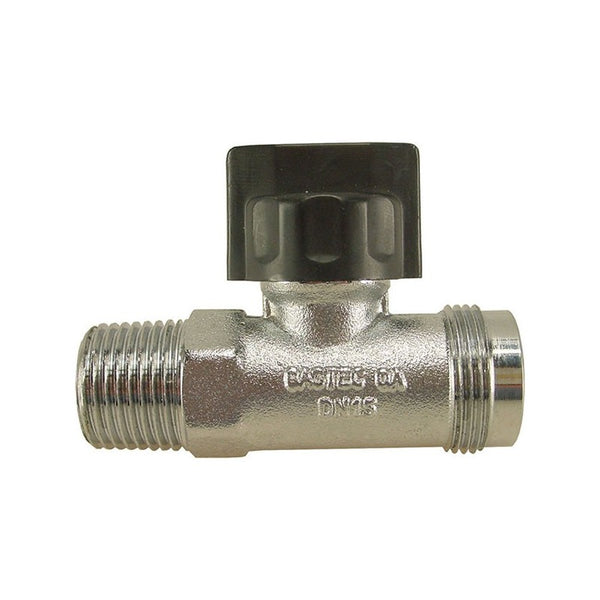 Riko gasaansluitkraan recht 1/2" x M24
