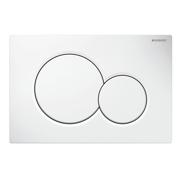 Geberit Sigma01 bedieningsplaat - 2-toets spoeling - ronde knoppen
