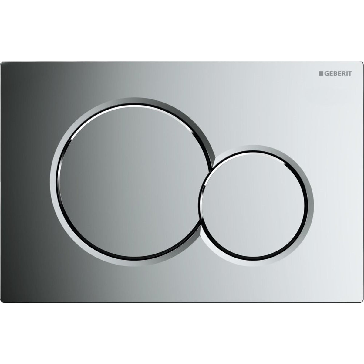 Geberit Sigma01 bedieningsplaat - 2-toets spoeling - ronde knoppen - glans chroom