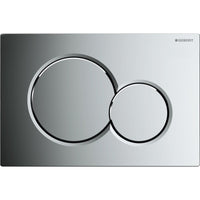 Geberit Sigma01 bedieningsplaat - 2-toets spoeling - ronde knoppen - glans chroom