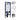 Geberit UP320 inbouwreservoir met witte Sigma01 drukplaat, bevestigingsset en isolatieset